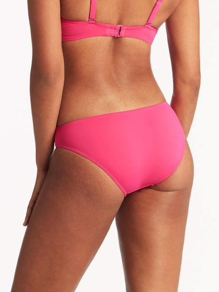 Hot Pink Bikini - High-Waisted Bikini Bottom - Pink Swim Bottoms