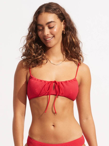 Seafolly Sea Dive Drawstring Neck Bralette in Wild Rose – Sandpipers