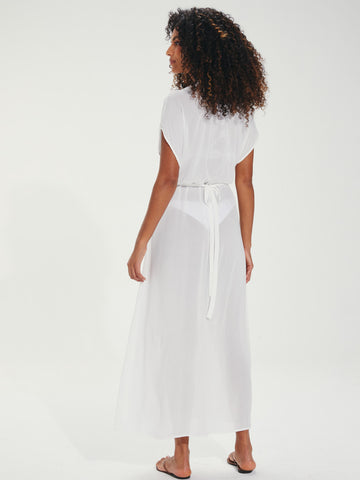 Yara Detail Long Cover Up in Off White