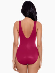 Rock Solid Regatta One Piece in Grenadine, view 2, click to see full size