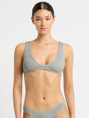 Shimmer Scout Crop Top in Chrome Shimmer, view 1, click to see full size