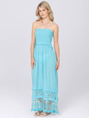 Pia Rossini Cadiz Dress in Pale Turquoise, view 1, click to see full size