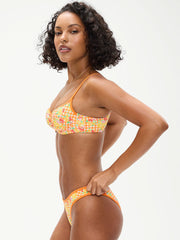 Frankies Bikinis Dove Bottom in Marigold Gingham, view 3, click to see full size