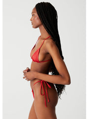 Frankies Bikinis Lumia Top in True Red, view 3, click to see full size