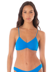 Bondi Bralette in Ocean Blue, view 1, click to see full size