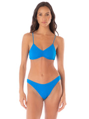 Bondi Bralette in Ocean Blue, view 3, click to see full size