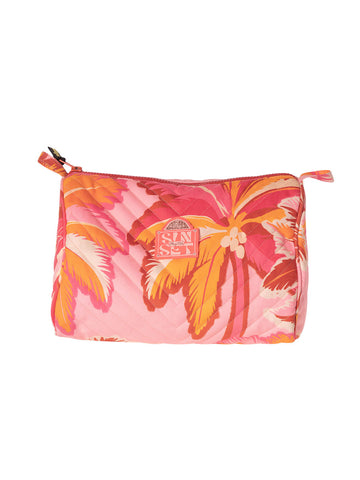 Lucy Large Pocket Bag in Pink Palms