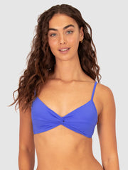 Baku Rococco Twist Bralette in Electric, view 1, click to see full size