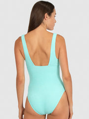 Baku Ibiza Longline One Piece in Mint, view 2, click to see full size