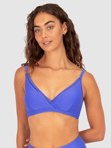 Baku Rococco D/E Ladder Lace Wrap Bra in Electric