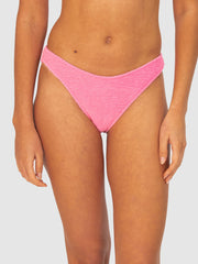 Baku Ibiza Cheeky High Cut Bottoms in Flamingo, view 1, click to see full size