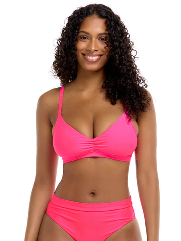 Body Glove Womens Smoothies Olivia Solid D, Dd, E, F Cup Bikini Top  Swimsuit with Adjustable Tie Back : : Clothing, Shoes & Accessories