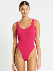 Bond-eye Madison One Piece in Raspberry Recycled, view 1, click to see full size