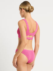 Bond-eye Sign Brief in Wildberry Lurex, view 2, click to see full size