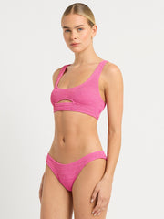 Bond-eye Sign Brief in Wildberry Lurex, view 3, click to see full size