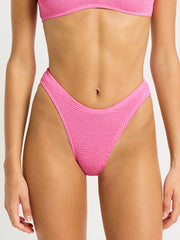 Christy Brief High Cut in Candy Pink Recycled, view 1, click to see full size