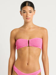 Blake Bandeau in Candy Pink Recycled, view 1, click to see full size