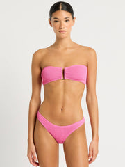 Blake Bandeau in Candy Pink Recycled, view 4, click to see full size