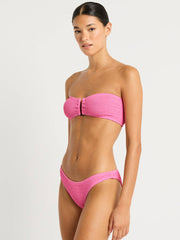 Blake Bandeau in Candy Pink Recycled, view 3, click to see full size