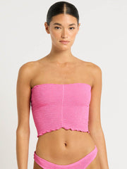 Dara Top/Skirt in Candy Pink Recycled, view 1, click to see full size