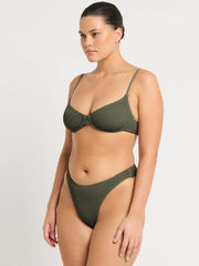 Christy Brief In Khaki, view 3, click to see full size