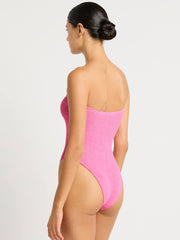 Bond-eye Blake One Piece in Candy Pink Recycled, view 2, click to see full size