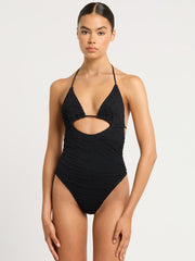 Bond-eye Fowler  One Piece in Black Tiger, view 1, click to see full size