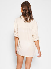 Koy Resort Capri Beach To Street Shirt in Raw, view 2, click to see full size