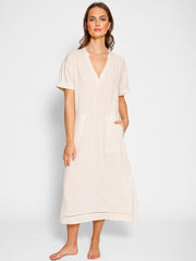 Koy Resort Capri Travel Dress in Raw, view 4, click to see full size