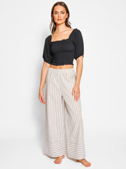 Casablanca Pant in Casablanca Stripe, view 3, click to see full size