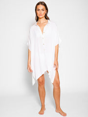 Koy Resort Miami Big Shirt in White, view 1, click to see full size