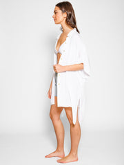 Koy Resort Miami Big Shirt in White, view 2, click to see full size