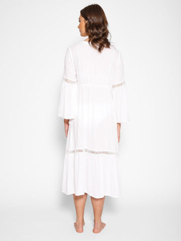 Koy Resort Miami Luxe Front Tie Robe in White