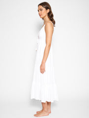 Koy Resort Miami Midi Dress in White, view 3, click to see full size