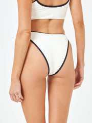 L*Space Nora Bottom Bitsy in Cream/Black, view 2, click to see full size