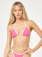 Aspen Top in Bubblegum/Cream, view 1, click to see full size