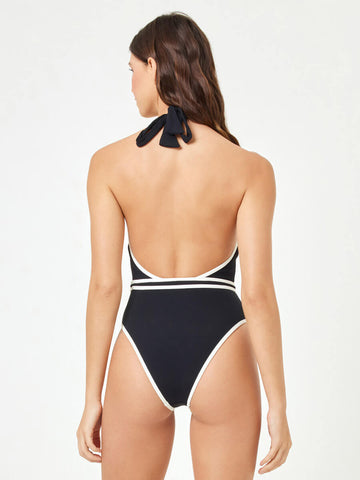 L*Space Caicos One Piece in Black/Cream