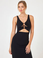 L*Space Camille Dress in Black, view 3, click to see full size