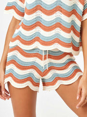 L*Space Make Waves Short in Del Mar Stripe, view 1, click to see full size