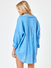 L*Space Rio Tunic in Cornflower, view 2, click to see full size