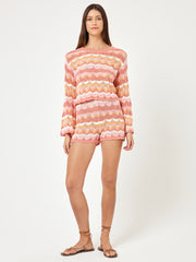 Sun Ray Sweater in Bahama Bound Stripe, view 4, click to see full size