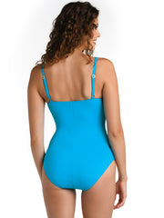 La Blanca Island Goddess Lingerie Maillot In Lagoon, view 2, click to see full size