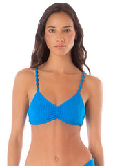 Bondi Bralette in Ocean Blue, view 1, click to see full size