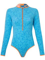 Cardi One Piece Surf Suit in Magnolia Mirage, view 4, click to see full size