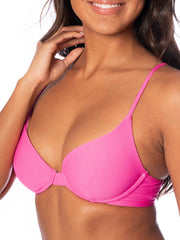 Dainty Underwire Top in Radiant Pink, view 3, click to see full size