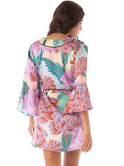 Maaji Enjoyable Kaftan in Japanese Eden, view 2, click to see full size