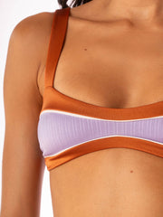 Headhunter Bralette in Satin Umber, view 4, click to see full size