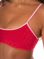 Maaji Lane Top in Apple Red, view 5, click to see full size