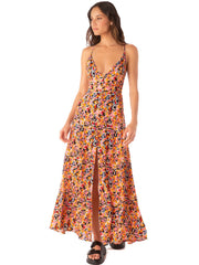 Mathilda Long Dress in Prism Cat, view 1, click to see full size