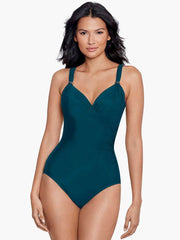 Miraclesuit Razzle Dazzle Siren One Piece in Nova Green, view 3, click to see full size